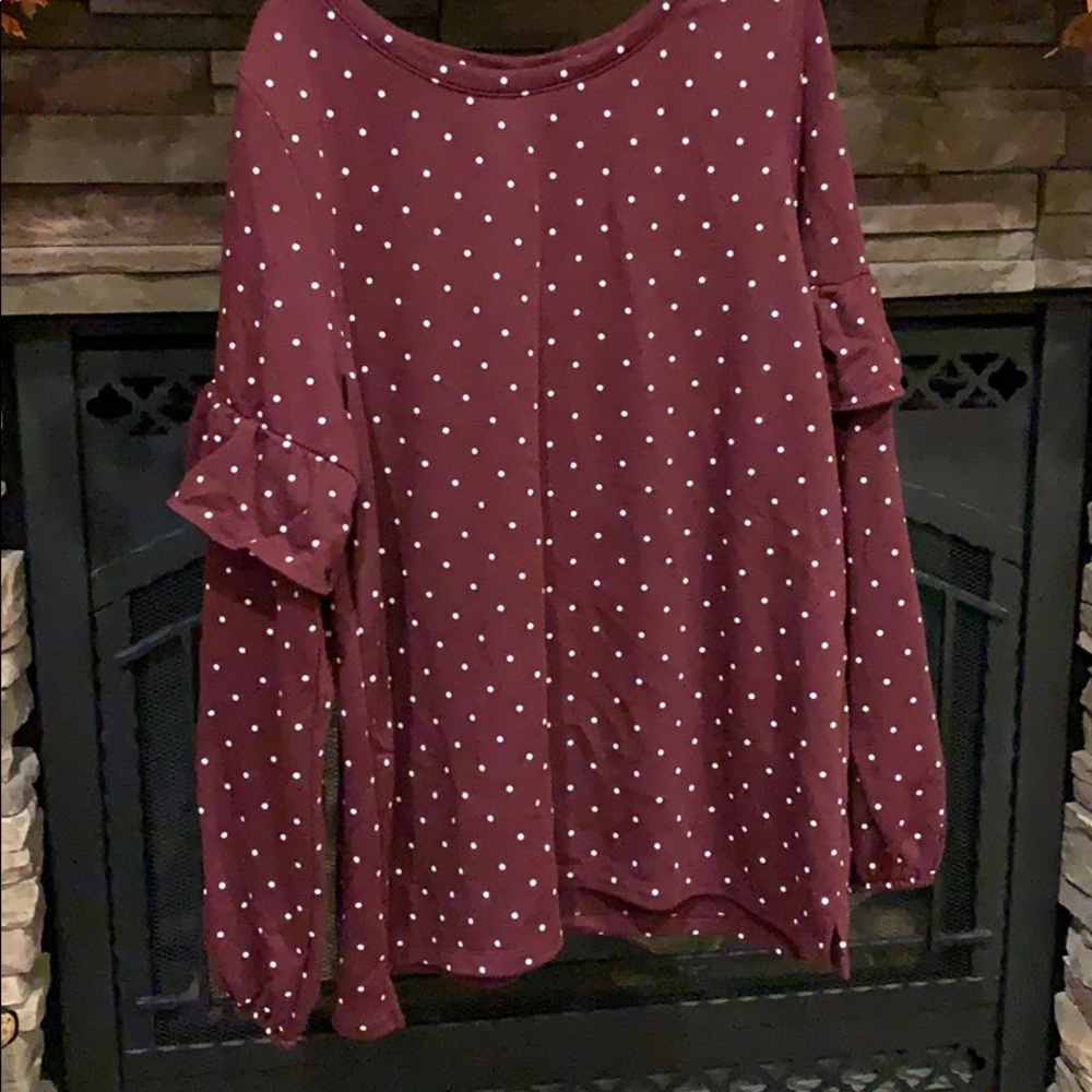 Old Navy ruffle sleeve sweatshirt
